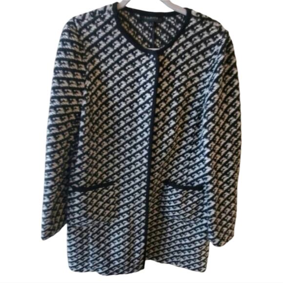 Talbots tweed wool blend coat stadium length weekends size Large - Picture 14 of 14